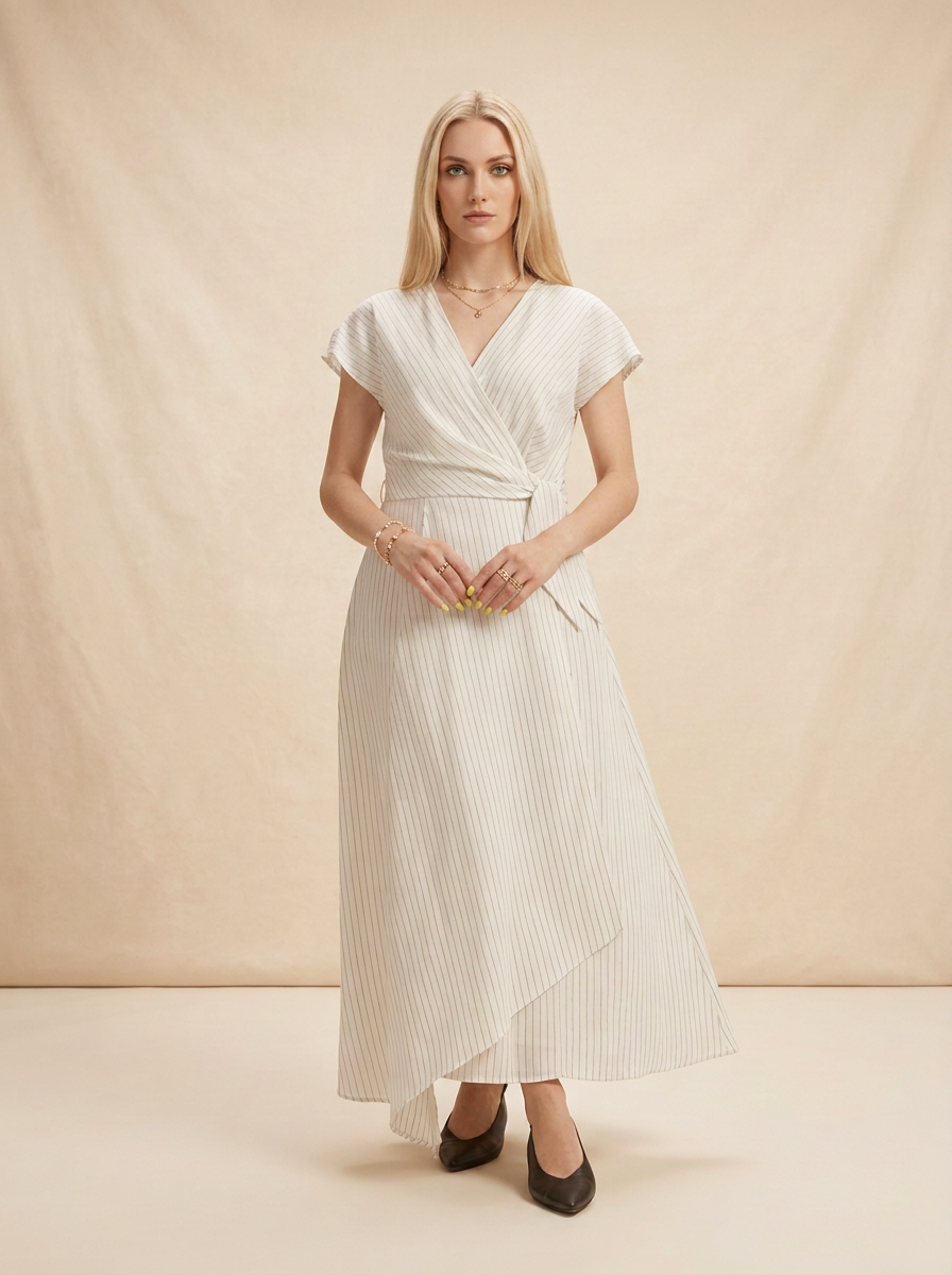 Vestido Longo Riscas